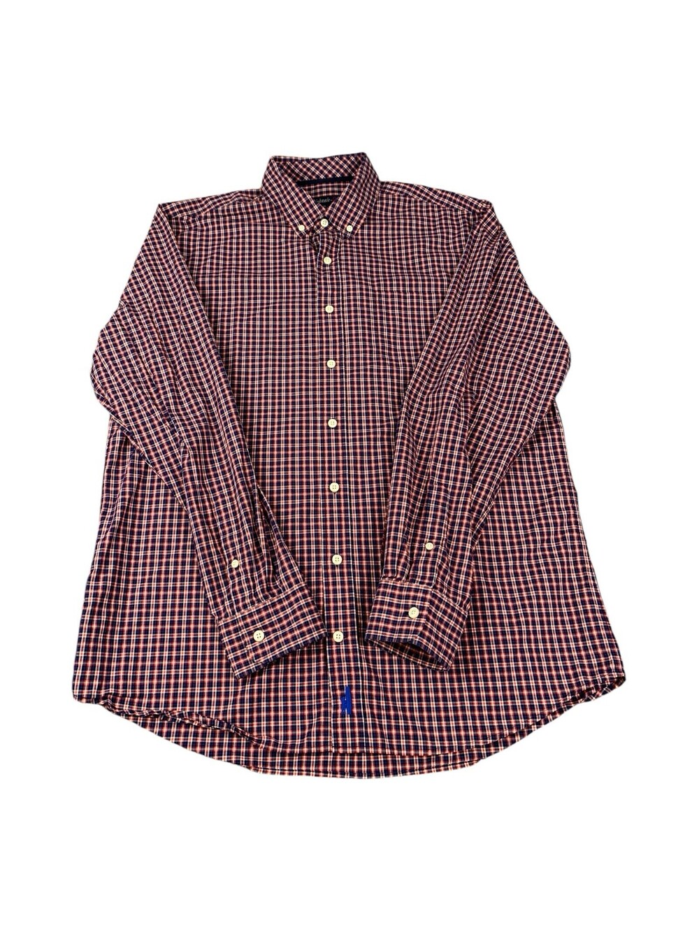 Johnnie-O Shirt Long Sleeve Button-Up Collar Multicolor Check Men's Size XL